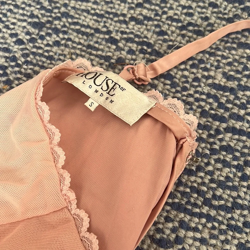 house of cb ‘Lucia' pink lace long dress - Picture 7 of 8